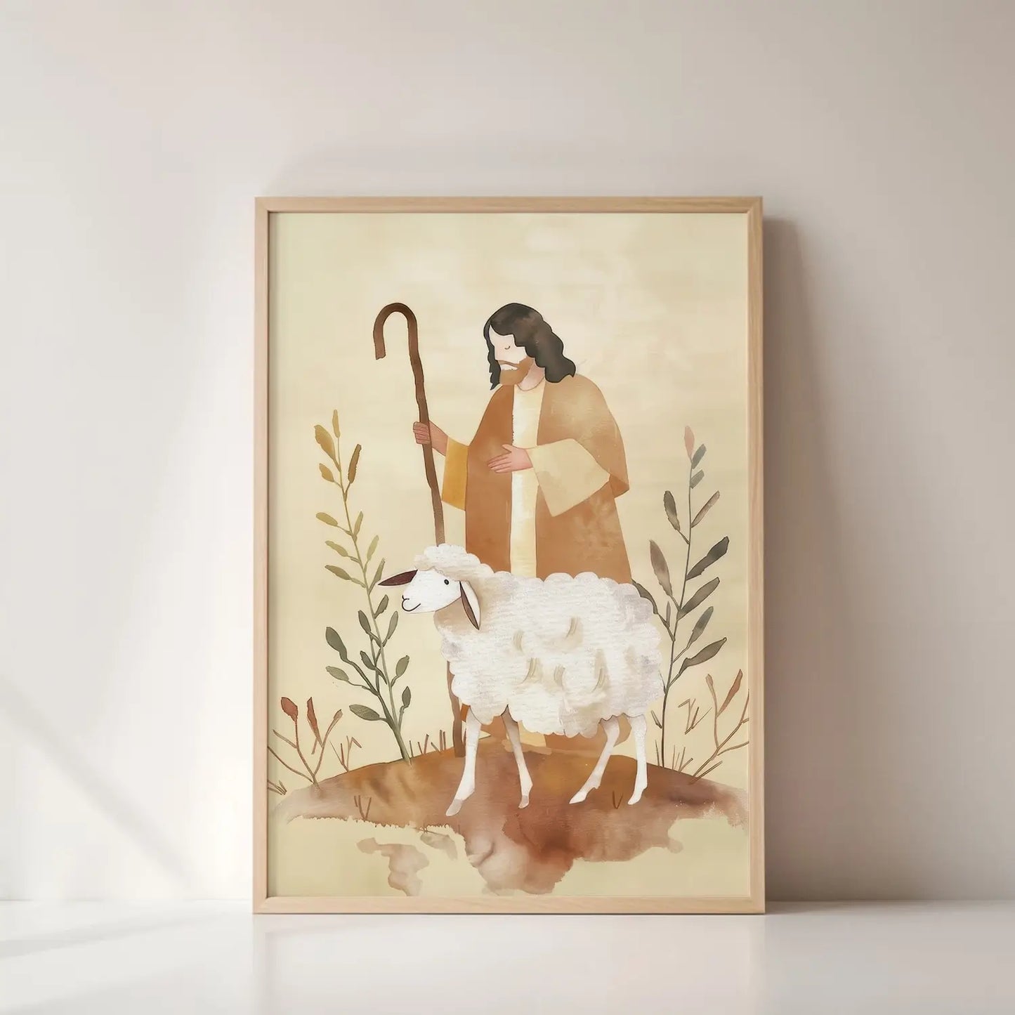 The Good Shepherd | Christian Wall Art | John 10:11 | Bible Verse Print