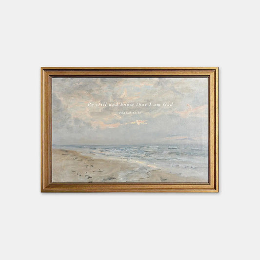 Be Still | Christian Wall Art | Psalm 46:10 | Divine Presence Print
