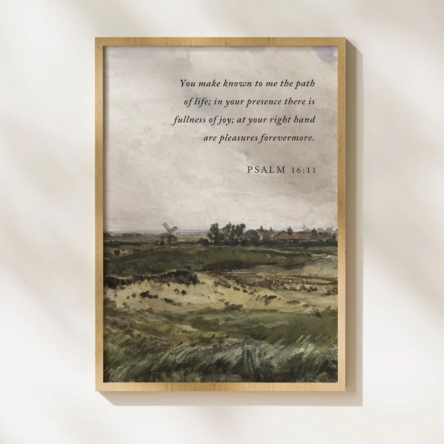 Eternal Pleasures | Christian Wall Art | Psalm 16:11 Print