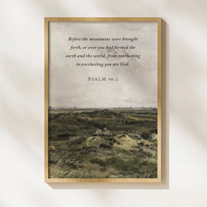 Divine Pastures | Psalm 16:11 Inspirational Art | Christian Wall Art