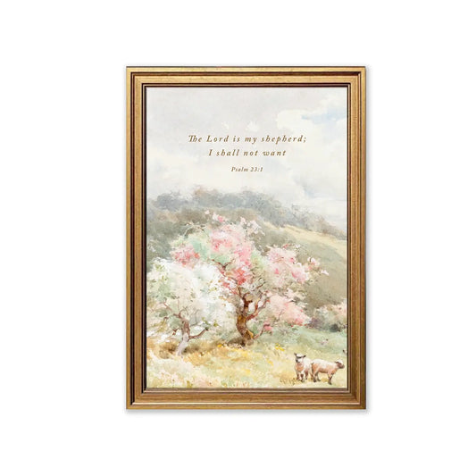 The Lord is My Shepherd | Christian Wall Art | Psalm 23:1 Print