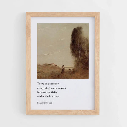 Seasons of Life | Christian Wall Art | Ecclesiastes 3:1 Print