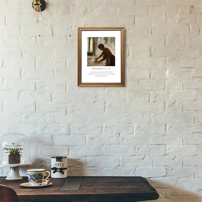 Woman of valor christian wall art proverbs 31-30 print