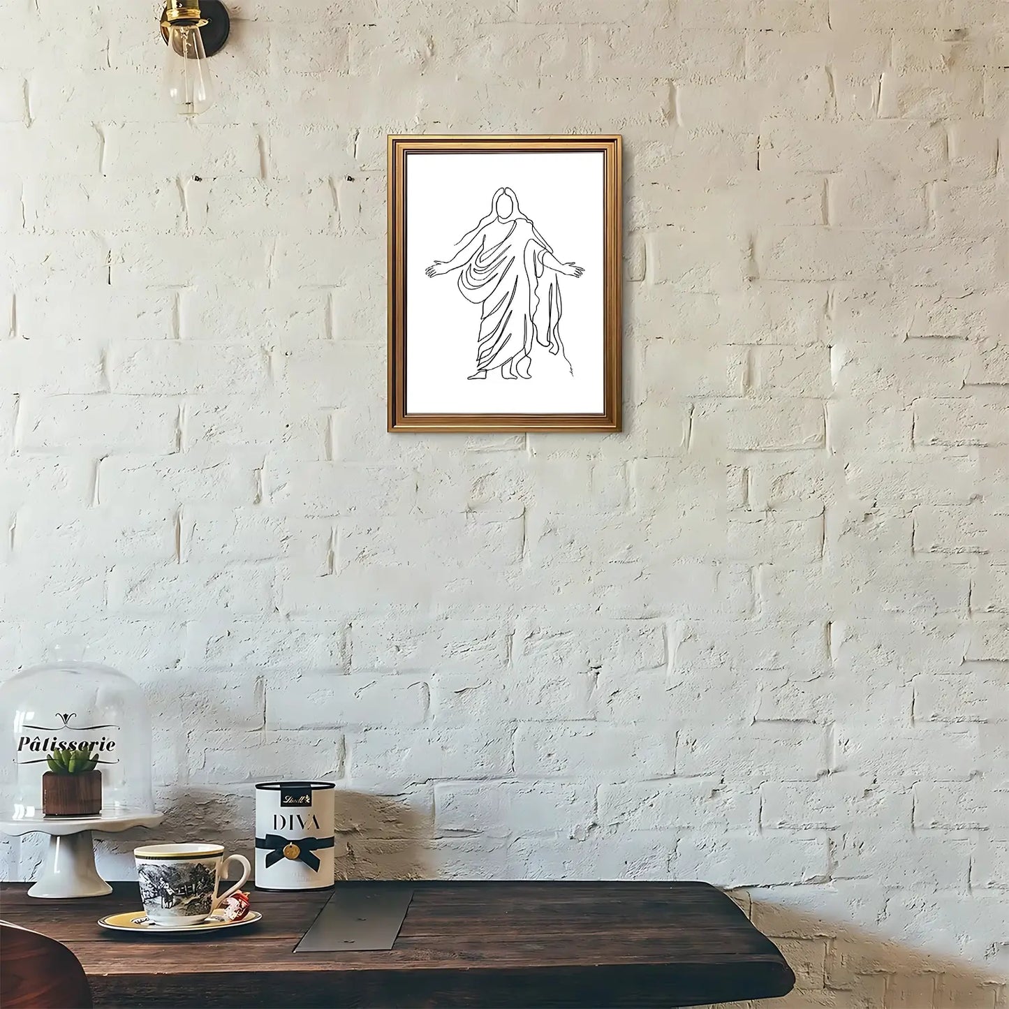 Come Unto Me | Christian Wall Art | Matthew 11:28 | Divine Welcome Print