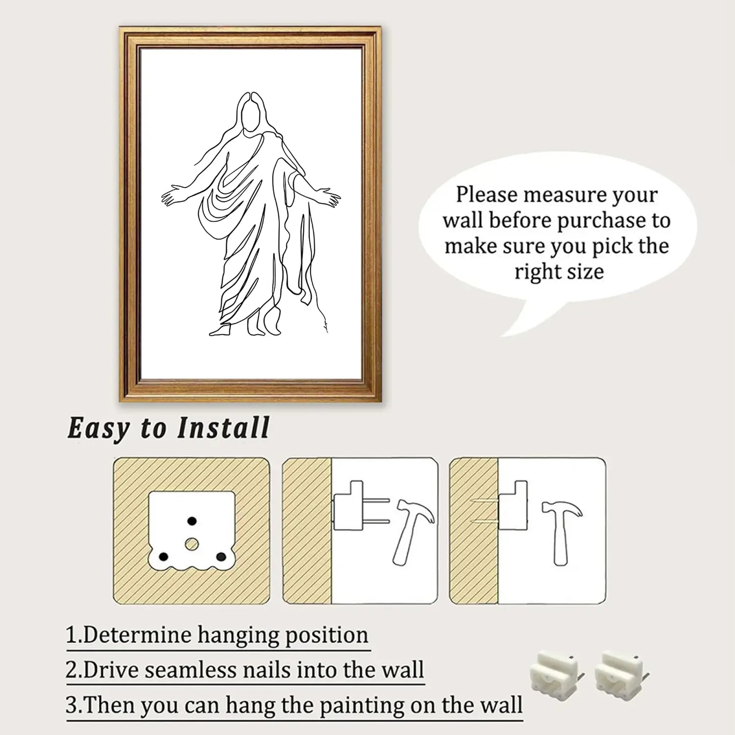 Come Unto Me | Christian Wall Art | Matthew 11:28 | Divine Welcome Print