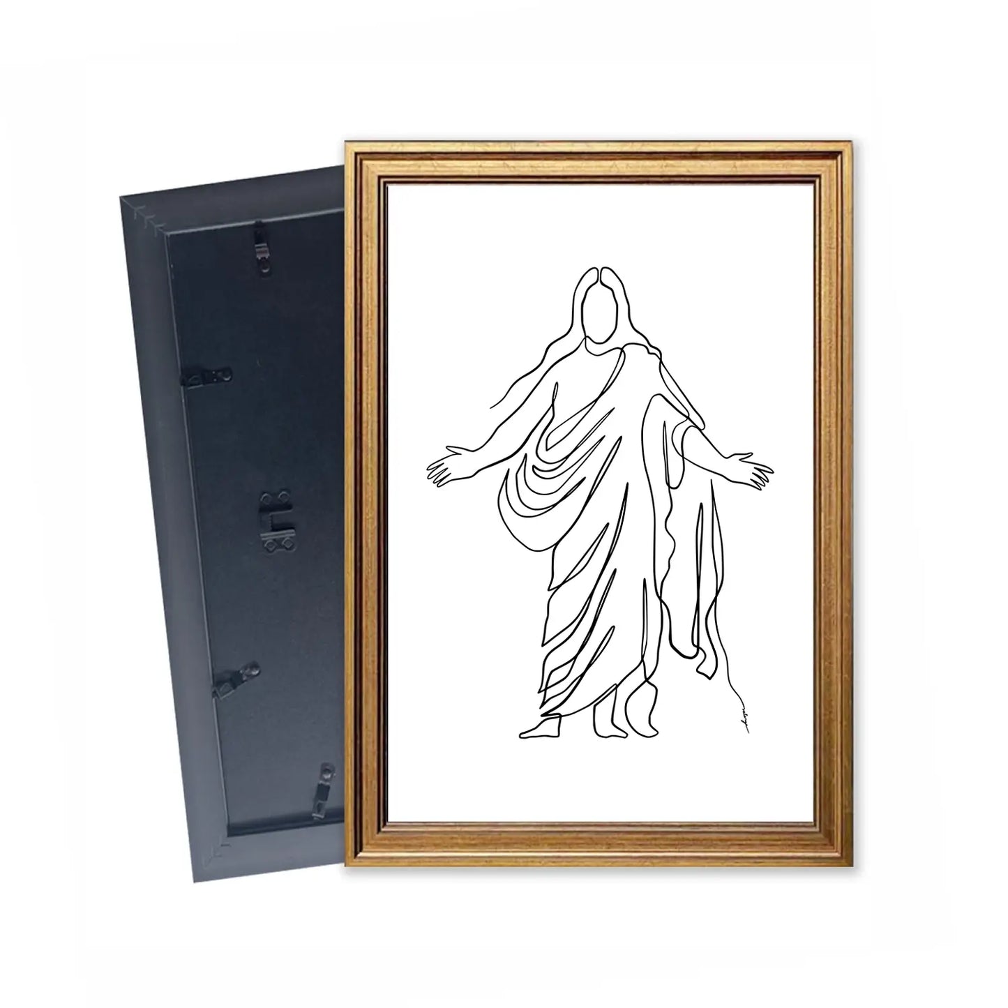 Come Unto Me | Christian Wall Art | Matthew 11:28 | Divine Welcome Print