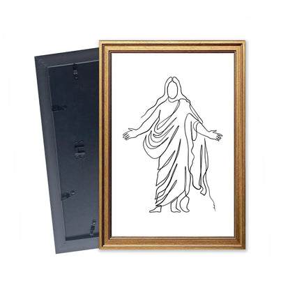 Come Unto Me | Christian Wall Art | Matthew 11:28 | Divine Welcome Print