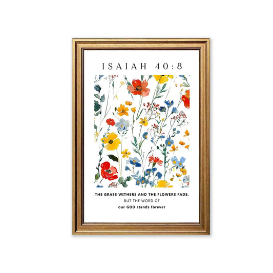 Eternal Word | Christian Wall Art | Isaiah 40:8 | Scripture Print