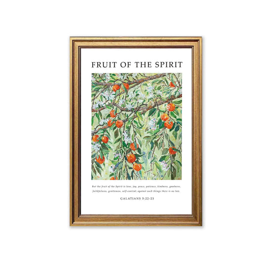 Fruit of the Spirit | Christian Wall Art | Galatians 5:22-23 Print