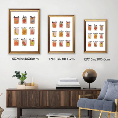 Fruit of the Spirit | Christian Wall Art | Galatians 5:22-23 | Scripture Print