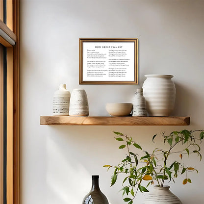 How Great Thou Art | Christian Wall Art | Traditional Hymn Print