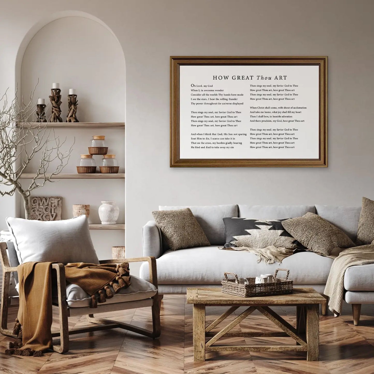 How Great Thou Art | Christian Wall Art | Traditional Hymn Print