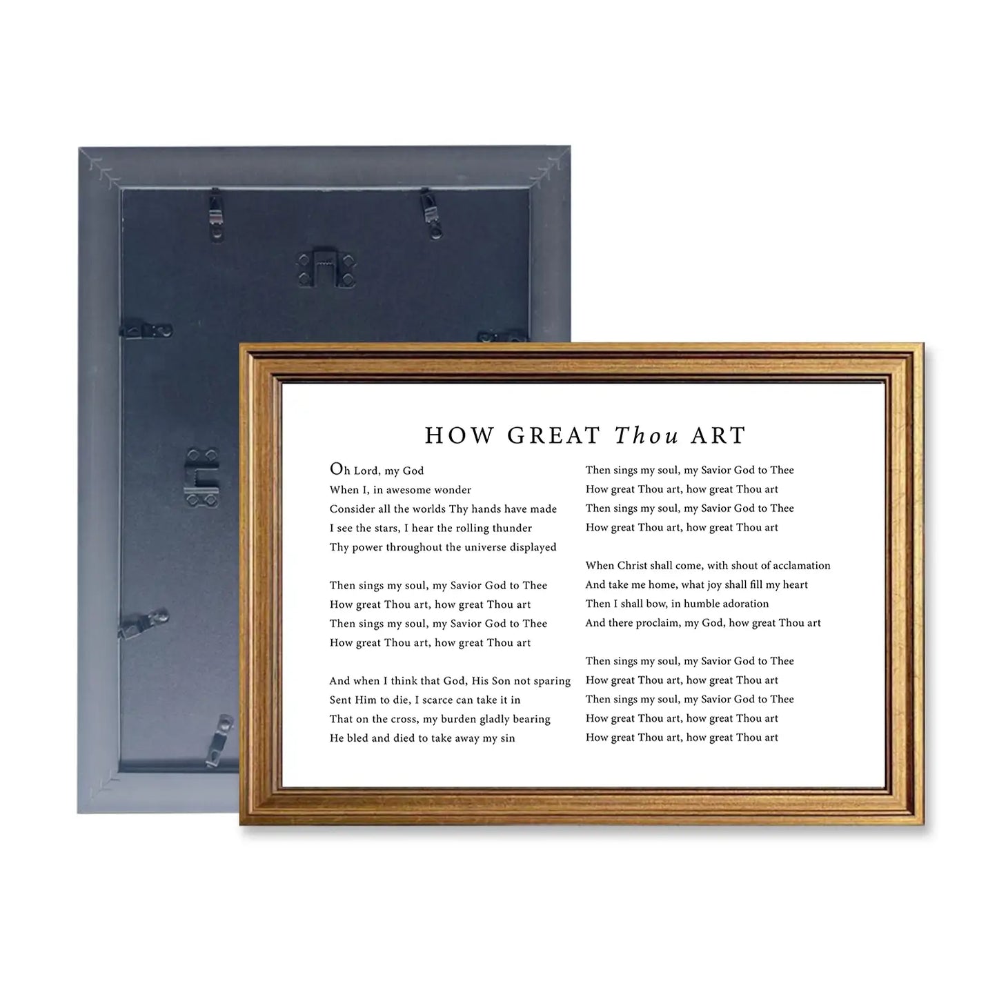 How Great Thou Art | Christian Wall Art | Traditional Hymn Print