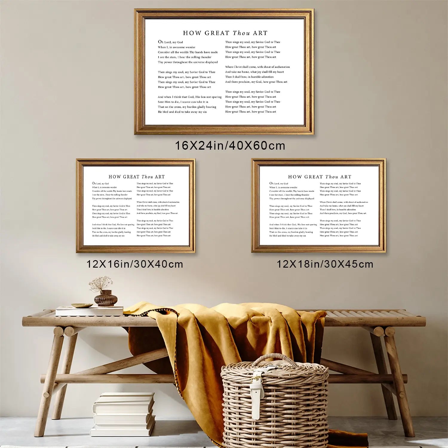 How Great Thou Art | Christian Wall Art | Traditional Hymn Print