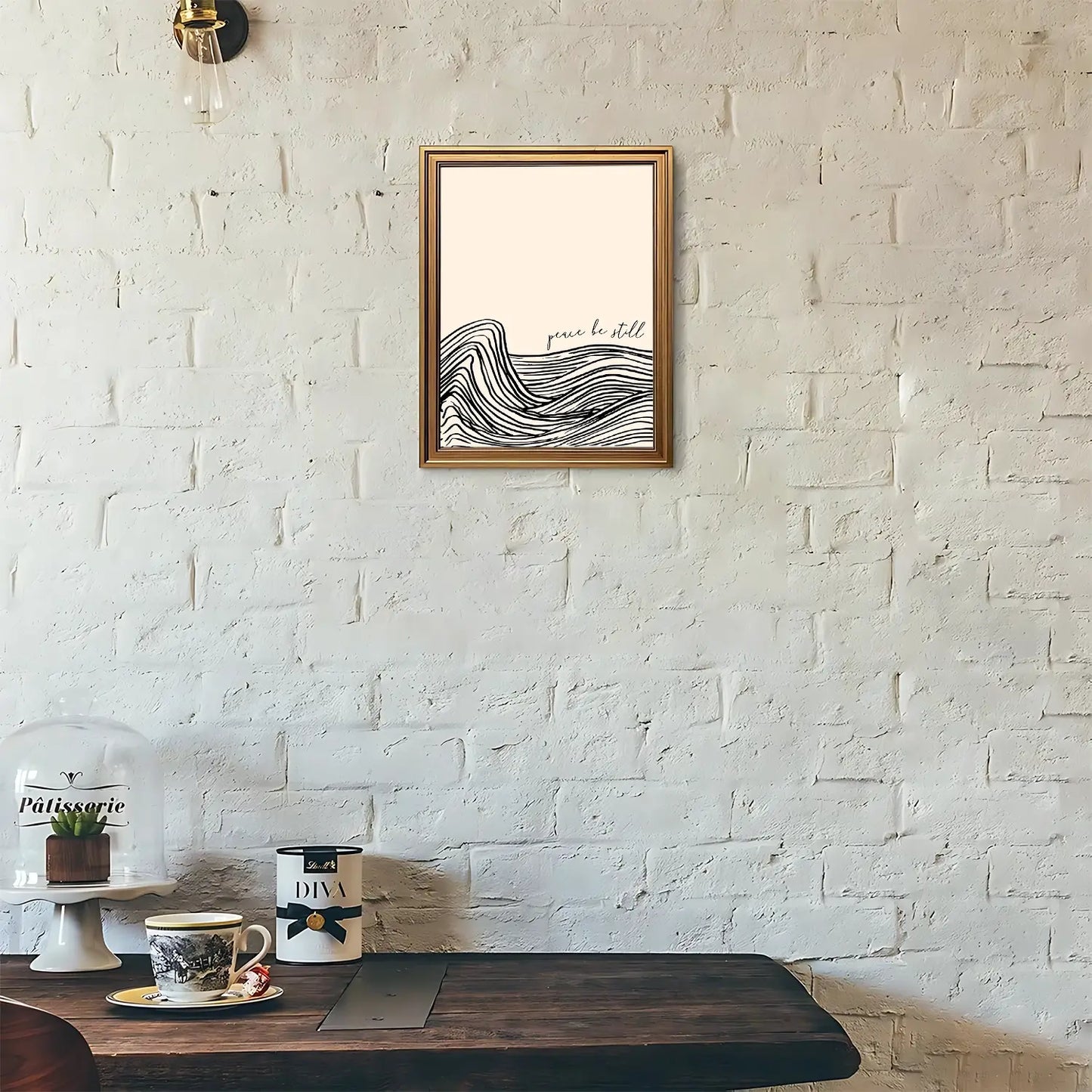 Peace Be Still | Inspirational Wall Art | Modern Abstract Design