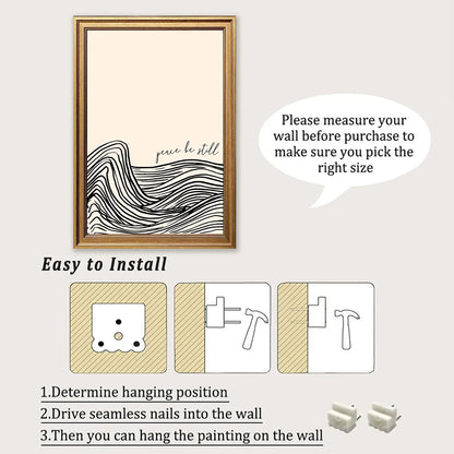 Peace Be Still | Inspirational Wall Art | Modern Abstract Design