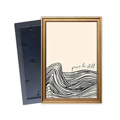 Peace Be Still | Inspirational Wall Art | Modern Abstract Design