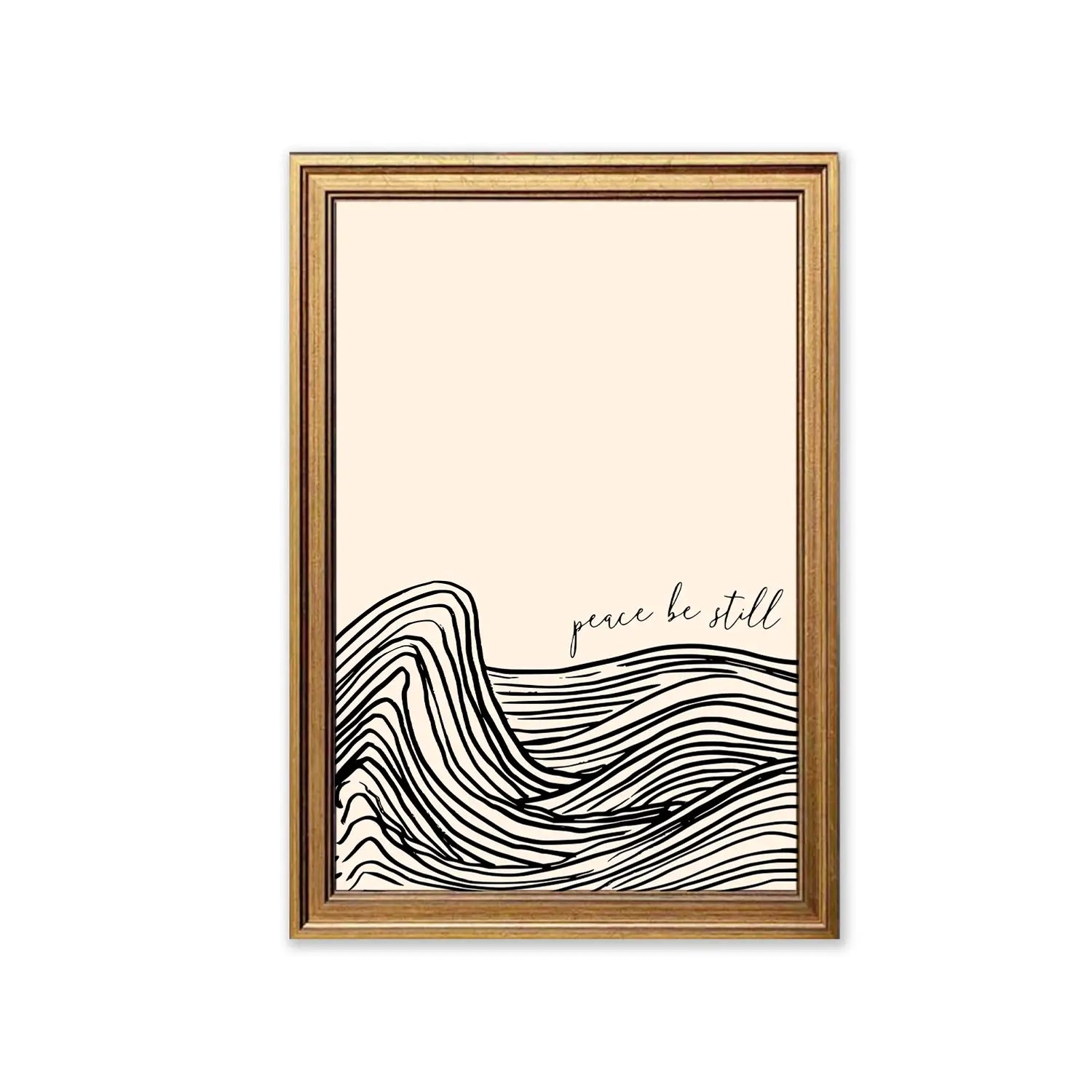 Peace Be Still | Inspirational Wall Art | Modern Abstract Design