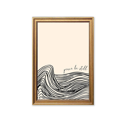 Peace Be Still | Inspirational Wall Art | Modern Abstract Design
