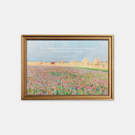 Simple Joys | Christian Wall Art | Ecclesiastes 3:22 | Scripture Print